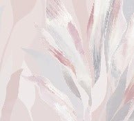 Papel pintado de tela floral rosa empolvado