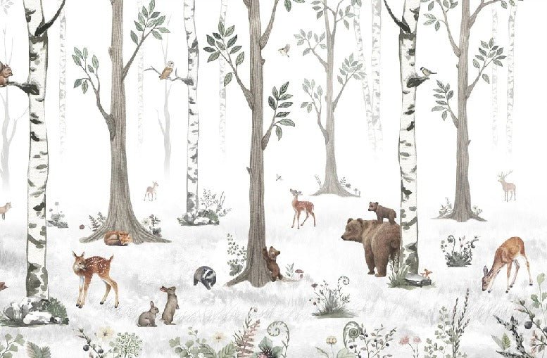 Papier peint animaux printemps forêt, XXL, tendance