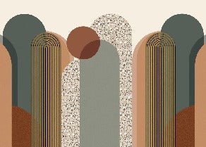 Papier peint Art déco graphique tendance, XXL, tendance