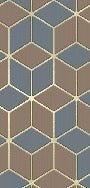 Papel pintado Geometric Abstract Gold para WC