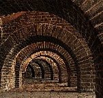 Papel pintado Bricks Passage Trompe l'oeil