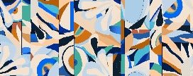 Papier peint abstrait vibrant, XXL, tendance