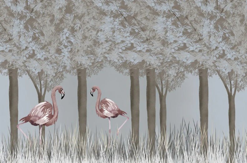 Papel pintado Flamenco rosa encantado