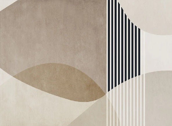 Papel pintado con formas creativas