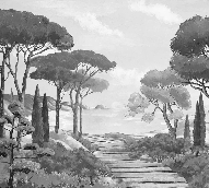 Papel pintado «Paseo por las calas»