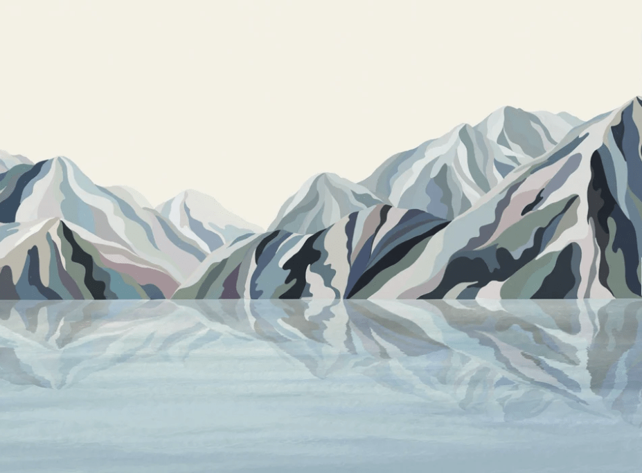 Papel pintado Annecy arty blue