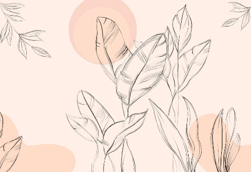 Papel pintado con motivos florales elegantes