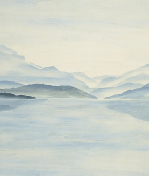 Papel pintado Vue Grand Albigny | Les Bleus du Lac®