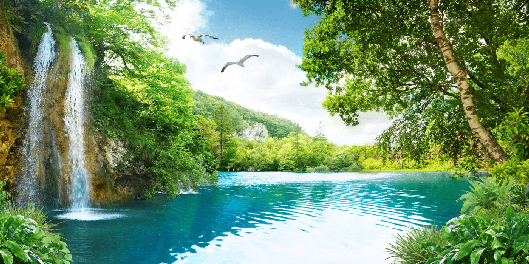 Papel pintado Cascada relajante