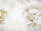 Papier peint toilette Fleur Or, XXL, tendance