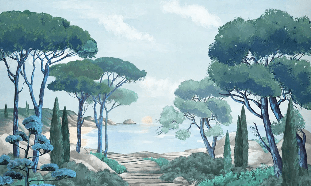 Papel pintado «Paseo por las calas»