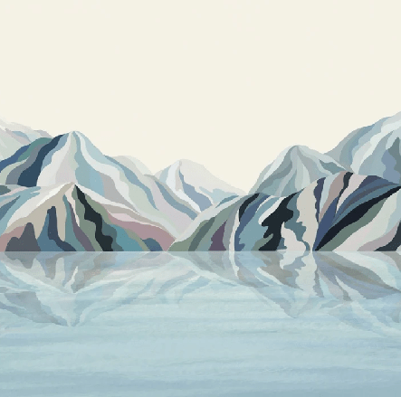 Papel pintado Annecy arty blue