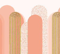 Papier peint Art déco graphique tendance rosé, XXL, tendance
