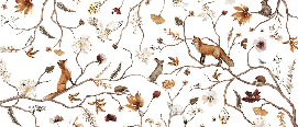 Papel pintado infantil «Aventura en el bosque»