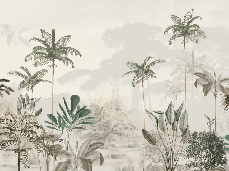 Fondo de pantalla panorámico jungla edén verde