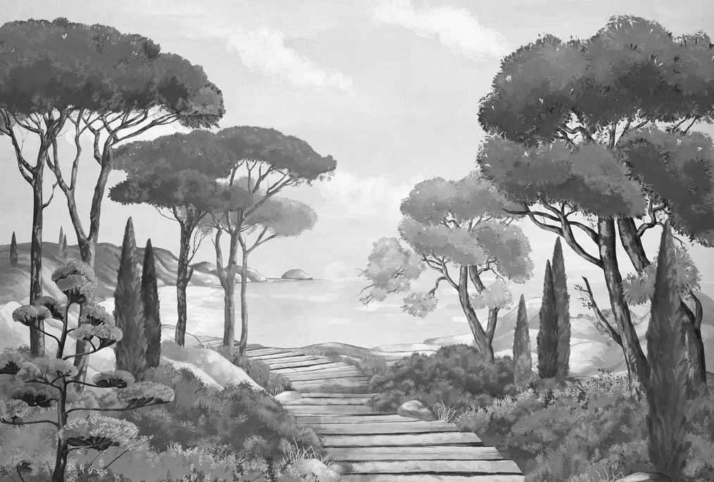 Papel pintado «Paseo por las calas»