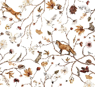 Papier peint enfant forêt aventure, XXL, tendance