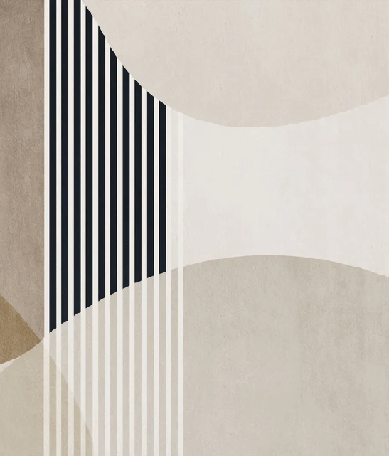 Papel pintado con formas creativas