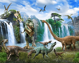 Papier peint Dinosaures 3D - Muralconcept