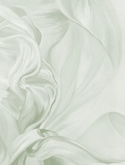 Papel pintado contemporáneo – sublime flujo verde salvia