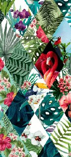 Papier peint Jungle Mosaïque, XXL, tendance