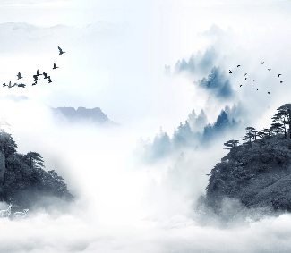 Papel pintado Amanecer en China