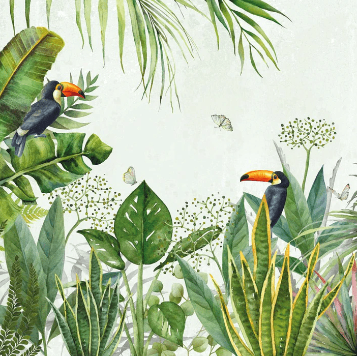 Papel pintado Jungle pájaro exótico