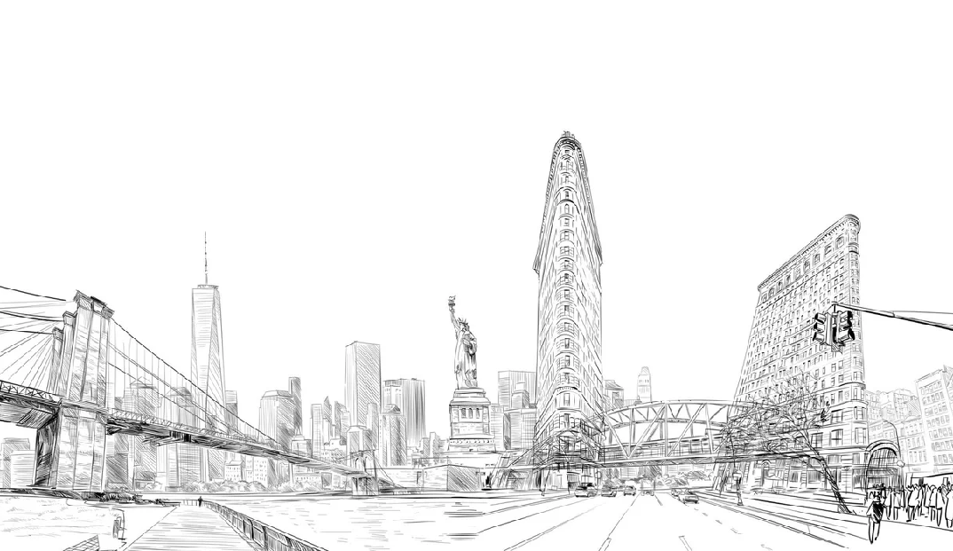 Papel pintado arquitectura Nueva York
