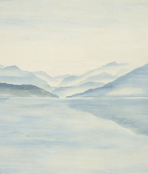 Papel pintado Vue Grand Albigny | Les Bleus du Lac®