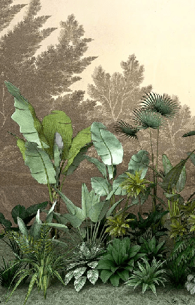 Papel pintado Jungle tendencia indonesia