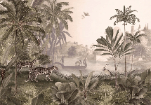 Papel pintado Jungle Haven Leopard