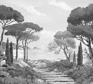 Papel pintado «Paseo por las calas»