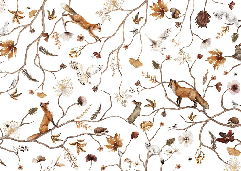 Papel pintado infantil «Aventura en el bosque»
