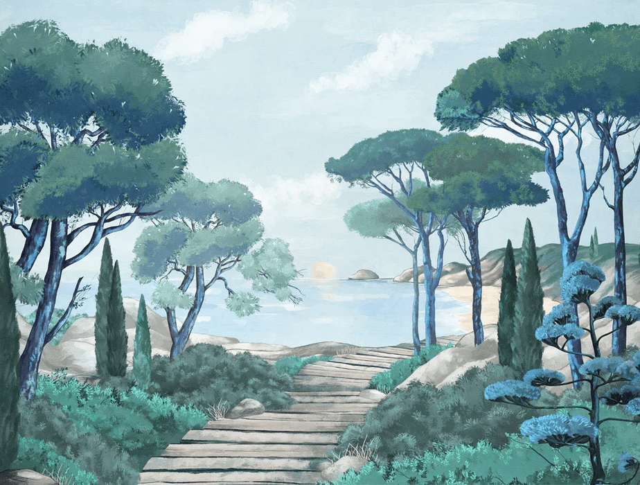 Papel pintado «Paseo por las calas»