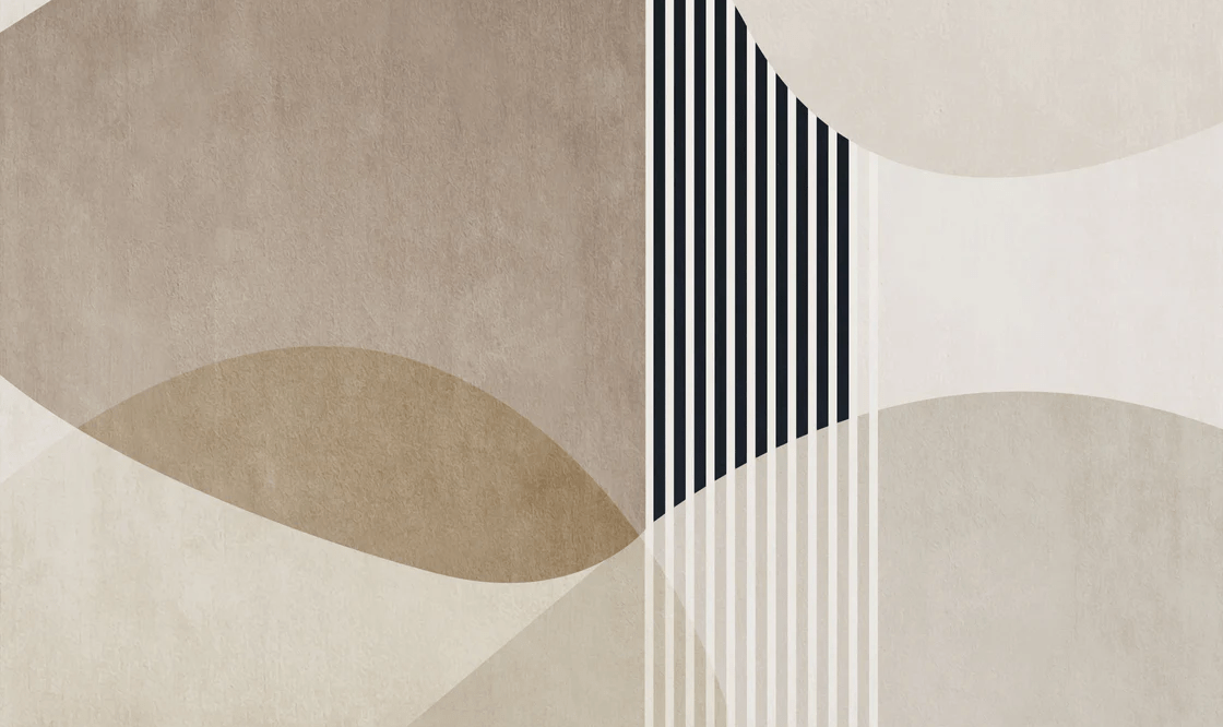 Papel pintado con formas creativas