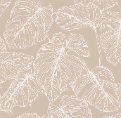 Papel pintado hoja monstera arena