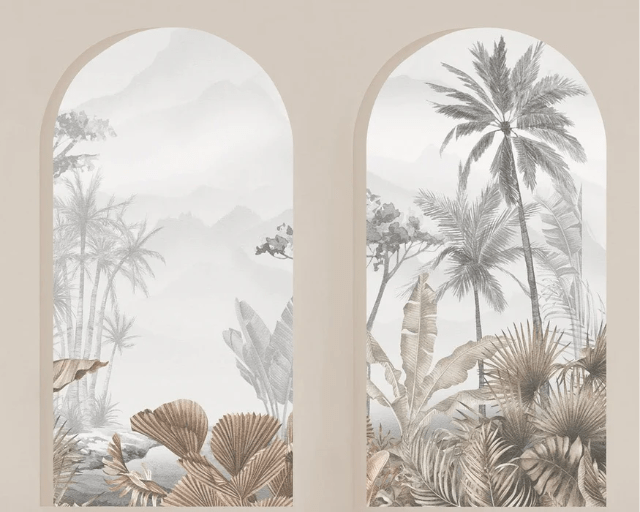 Papel pintado Arches Tropical Sepia