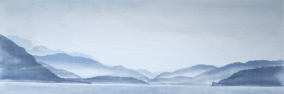 Papel pintado Annecy | Les Bleus du Lac®