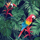 Papel pintado Exótico Loro