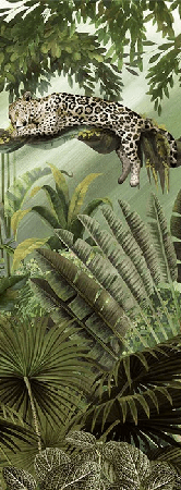 Papel pintado infantil jungla secreta