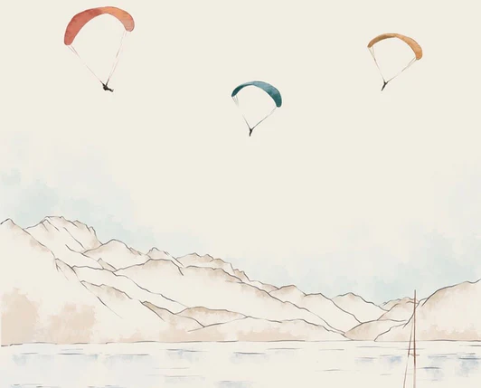 Papier peint Annecy, cimes & art