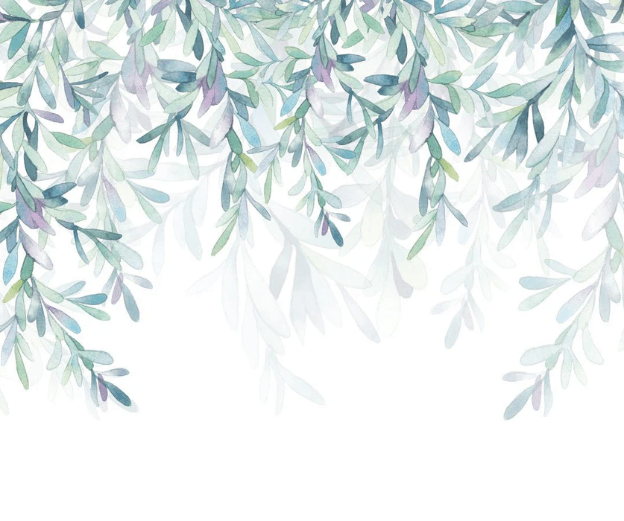 Papel pintado estilo vegetal y escandinavo