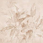Papier peint élégante jungle poudrée - Muralconcept