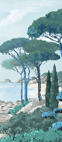 Papier peint balade dans les calanques - Muralconcept