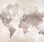 Papel pintado mapamundi atemporal