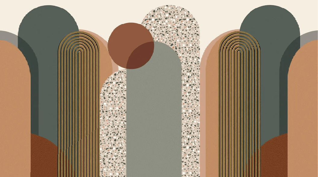 Papier peint Art déco graphique tendance - Muralconcept