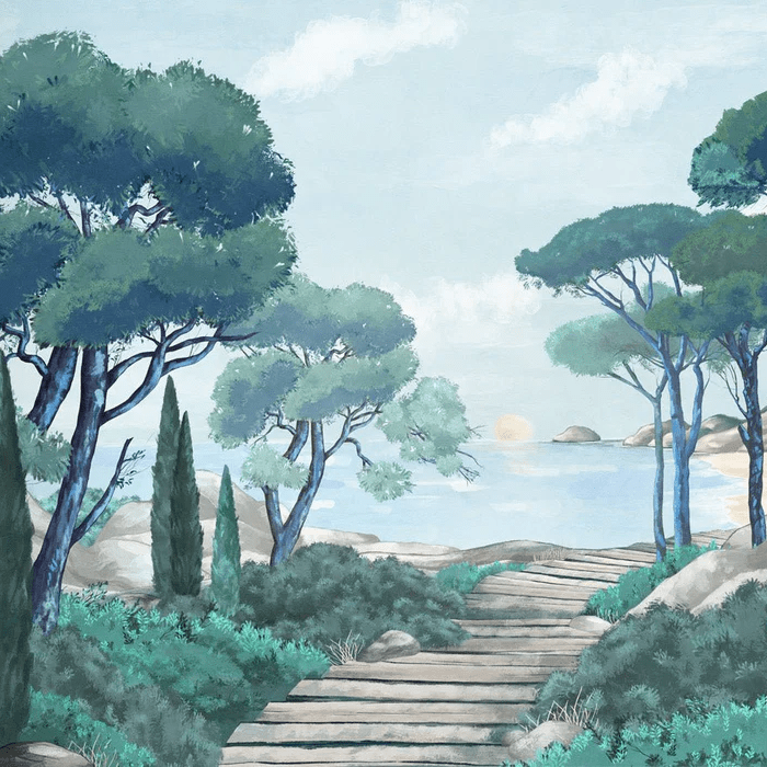 Papel pintado «Paseo por las calas»