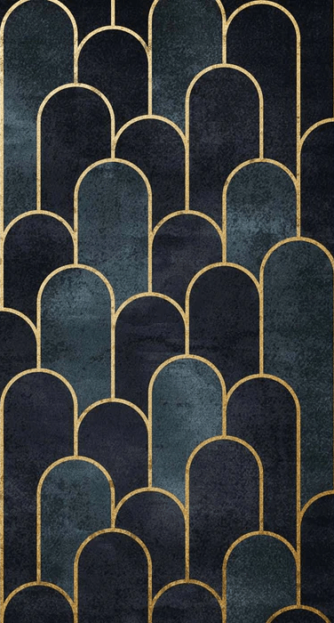 Papel pintado azul oscuro elegante