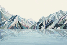 Papel pintado Annecy arty blue