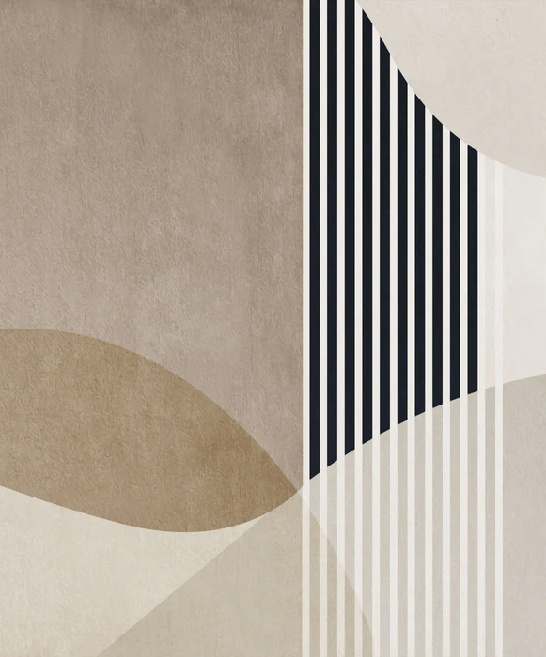 Papel pintado con formas creativas